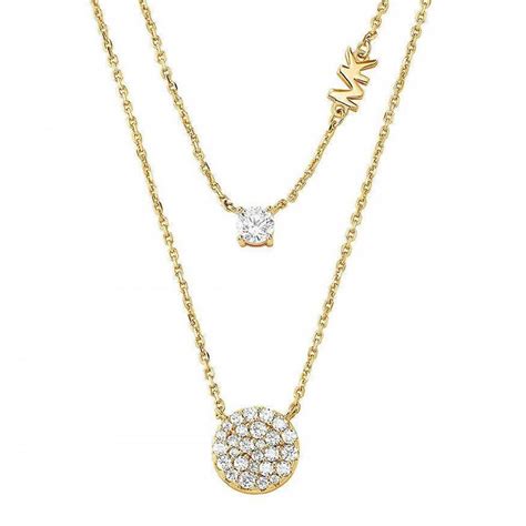 michael kors brilliance necklace|michael kors gold necklace for women.